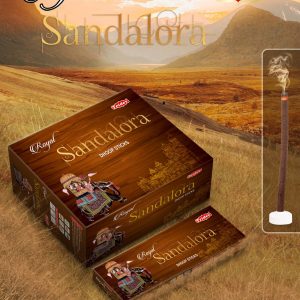 Royal Sandalora Dhoop Sticks (50g) - Pure Sandalwood Aroma for Pooja