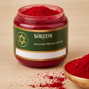 Pure Kumkum Powder for Tilak & Pooja - Divine Vermillion