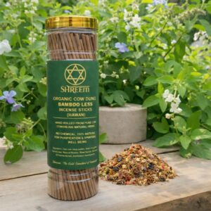 Shreem Organic Cow Dung Bamboo Less Incense Sticks (Hawan)